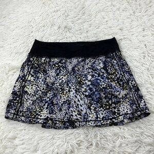 Lululemon Pace Rival Skirt *No Panels 13" Floral Metropolis Multi / Bl